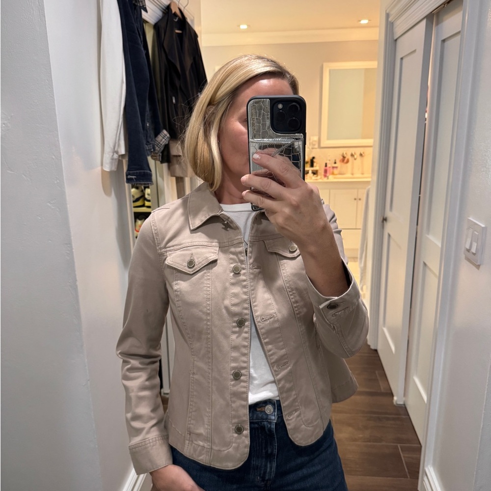 Charter Club Beige Jean Jacket
